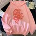 Autumn Winter New Candy Color Sweatshirt Couple Shirt Red Dragon Printed Pattern Hoodie_viptrois.com