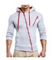 Men's Clothing Autumn and Winter New Classic Oblique Zipper Hooded Men's Casual Slim Sweater Jacket W01_viptrois.com
