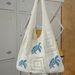 Knitted Bag Retro Hollow Hand Woven Bag Shoulder Bag Blue Turtle Women's Handbag Shopping Bag_viptrois.com