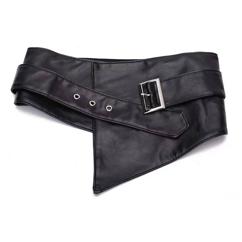 Waist sealing women girdle waist outside wearing a wide belt decorative dress waist with skirt shirt all match elastic_viptrois.com