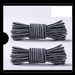 LACES striped two-tone polyester round leather shoe LACES_viptrois.com