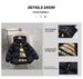 Black Gold Graphene Kids Winter Coat With Cotton Filling - Warm Unisex Hooded Jacket For Boys & Girls (Sizes 100-150cm, Ages 3-8)_viptrois.com