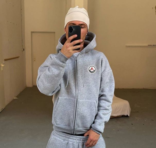 New American Retro Washed Long Sleeved Hooded Shirt Loose Casual Trousers Fashionable Japanese Sweater Suit_viptrois.com