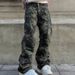 Vintage Hip Hop Camouflage Cargo Pants Loose Fit Straight Leg Streetwear Work Pants for Men And Women Casual Wear_viptrois.com