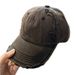 2023 New Worn Washed Cowboy Baseball Broken Duck Tongue Hat, Versatile For Men And Women With Rubbed Edge Sun Visor Hat_viptrois.com