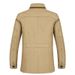 Men’s Slim-Fit Longline Jacket – 100% Cotton, Business Casual For Spring/Fall (Khaki/Black/Army Green, L-6XL, Lightweight & Breathable)_viptrois.com