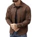 Men's Clothing High Quality Texture Fashion Casual Shirt Lapel Cardigan_viptrois.com