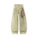 Men's Trendy Detachable Scarf Design Reversible Tie-Dye Vintage Dirty Wide-Leg Pants_viptrois.com