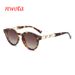 New Hollow Metal Round Chain Decorative Foot Polarized Sunglasses Cross Border Wholesale Round Frame Sunglasses_viptrois.com