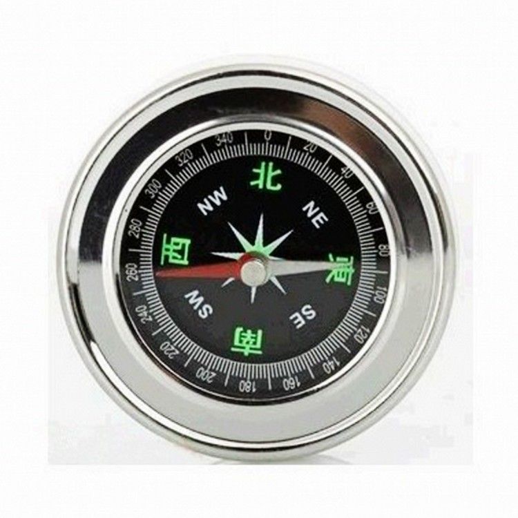 Camping Chinese And English Metal Stainless Steel Diameter 60 Compass North Needle Outdoor Hiking Supplies_viptrois.com
