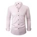 Men's Stretch & Wrinkle-Resistant Dress Shirt – 4-Way Elastic Business Casual (15 Colors) – Slim Fit Long Sleeve (S To XXXL)_viptrois.com