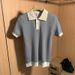 Men's Clothing Thin Ice Silk Men's High End Grid Pattern Contrast Color Short Sleeved T Shirt_viptrois.com