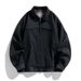 "Men's Vintage Workwear Jacket – Washed Cotton Denim With Relaxed Fit _viptrois.com