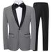 Men's Clothing Wedding Dress Business Casual Handsome Plaid Suit_viptrois.com