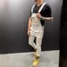 Loom New European And American Style Denim Overalls Solid Color Slim Fit Long Pants Cross-Border Exclusive For Europe_viptrois.com