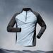 Men's Clothing Half Zip Training Suit Quick Drying Clothes Long Sleeve Spring And Autumn Summer Sun Protection Sports Track And Field Running T Shirt_viptrois.com