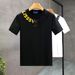 Popular letter-printed short sleeve T-shirt men's fashion brand round neck half sleeve 2024 summer new men's body repair shirt_viptrois.com