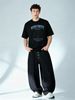 Vintage "WORLDWIDE Unlimited" Globe Graphic Cotton T-Shirt Men's Casual Streetwear Tee_viptrois.com