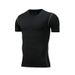 Men's clothing Short-sleeved tights men running fitness sports quick dry breathable four seasons_viptrois.com