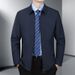 Men’s Lightweight Casual Jacket – Wrinkle-Resistant Stand Collar Zipper Coat For Business & Leisure (Dark Grey/Khaki/Black/Navy, Sizes M-5XL)_viptrois.com