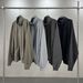 Men's Clothing 100% Cotton Washed Denim Jacket – Unisex Oversized Open-Front Shacket (High-Street Style, Lightweight For Spring/Fall)_viptrois.com