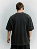 Cyber Skull Heavyweight Washed Graphic T-Shirt Men's Oversized Streetwear Tee_viptrois.com