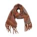 Unisex Looped yarn thickened plaid scarf shawl_viptrois.com