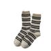 Wool Socks For Men And Women, Warm Thermal Mid-Crew Socks With Striped Pattern, Soft And Breathable, Unisex Casual Socks For All Seasons_viptrois.com