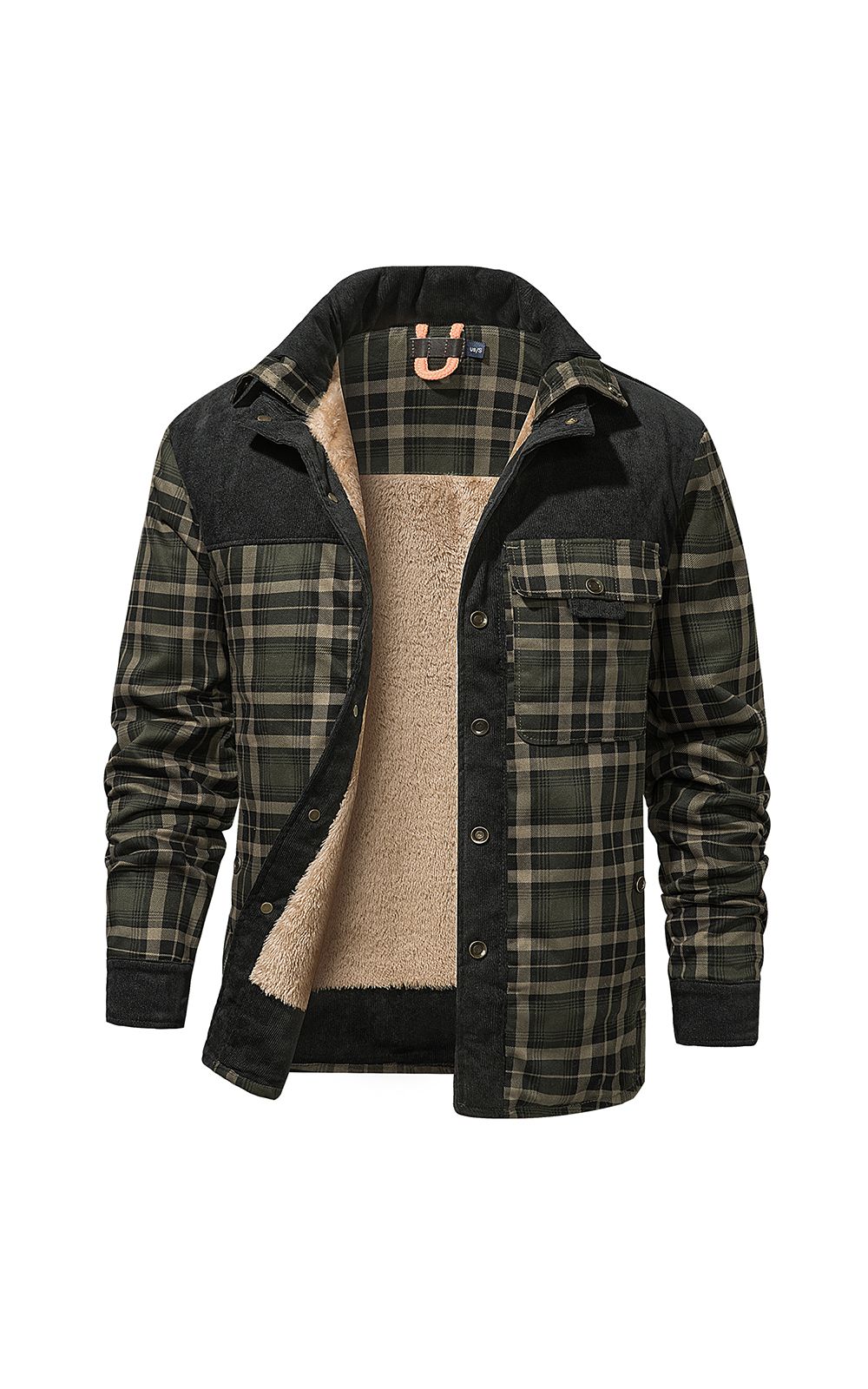 Men's Cotton Jacket Padded Cotton Jacket Thickened Jacket Men's Slim Shirt Jacket Young Men's_viptrois.com