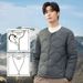 "Men's Lightweight Down Jacket, 90% Gray Duck Down Filled, 600FP Ultra-Warm Slim Fit Puffer Coat (Army Green/Navy/Black/Charcoal/Khaki)"_viptrois.com