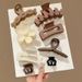 Children's Accessories Large Shark Clips, High End Grab Clips, Solid Color Gradient Hair Accessories Clips Set_viptrois.com