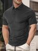 Men's Clothing Foreign Trade Men's Short Sleeved T Shirt Summer Fashion Casual Loose Lapel Pearl Cotton Polo Shirt_viptrois.com