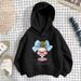 Kid's Clothing girls sweatshirt thin 2024 new style children's spring and autumn long sleeved loose top pullover hooded jacket_viptrois.com