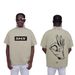 Men's Clothing 260g OK Gesture Printing Heavy Short Sleeved Round Neck T Shirt Men's Spring And Summer Couple Pure Cotton Thickened T Shirt_viptrois.com