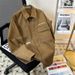 Spring And Autumn Collar Jacket Men's Casual Trendy Brand Retro Student Trendy Youth Shirt_viptrois.com
