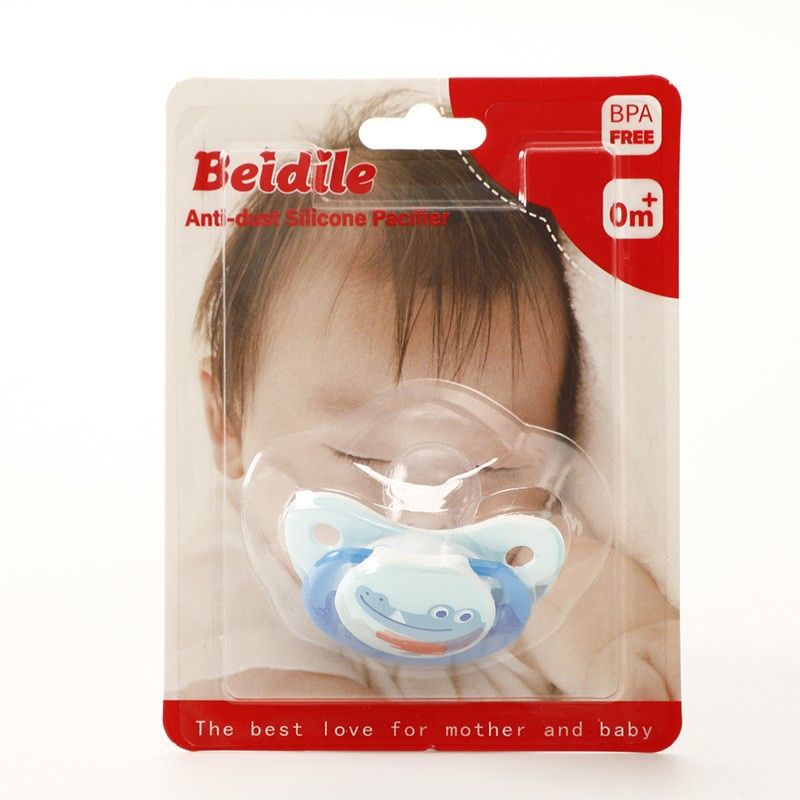 Mother & Kids Baby Pacifier Cartoon Animal Silicone Sleeping Pacifier Newborn Baby Comfort Pacifier_viptrois.com