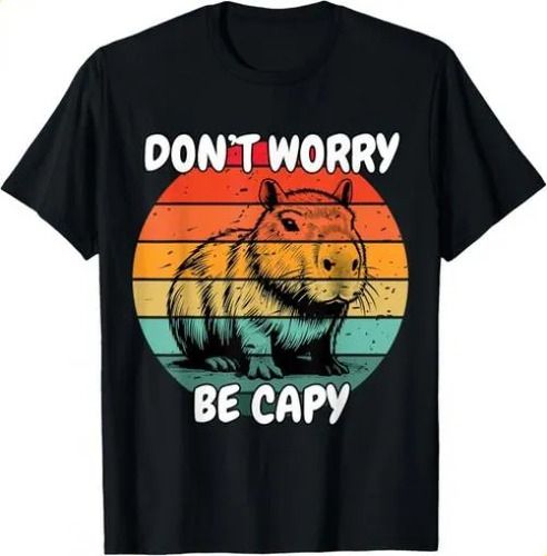 T-shirtdon_t Worry Be Capy Cool Capybara Design For 2026 Womens M_viptrois.com