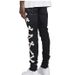 Men's Clothing Ripped Print Stretch Jeans Bone Print Trend New Style One Piece Replacement_viptrois.com