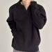 Korean Style Lapel Sweater – Men’s Casual Polo Collar Knitwear For Autumn & Winter, Relaxed & Sophisticated Outerwear_viptrois.com