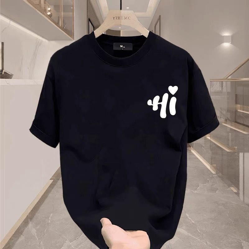 Men's High-quality Round-neck Pullover Short-sleeved T-shirt_viptrois.com