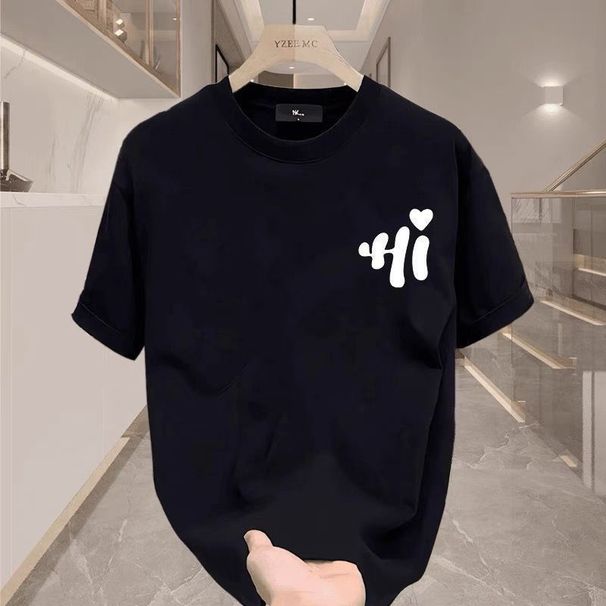 Men's High-quality Round-neck Pullover Short-sleeved T-shirt_viptrois.com