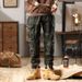 Men's Camo Cargo Pants – Vintage Military Style Relaxed Fit Joggers With Drawstring & Multi-Pockets_viptrois.com