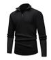 Men’s Half-Zip Stand Collar Sweater – Minimalist Long Sleeve Pullover For Spring, Autumn & Winter, Breathable & Versatile_viptrois.com