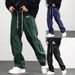 Men's Clothing Men's New Woven Pants High Street Fashion Retro Casual Cuff Trousers Men_viptrois.com