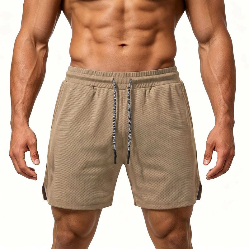 Men's Plus Size Quick Drying Mesh Sports Shorts Summer Outdoor Running Capri Pants American Style_viptrois.com