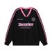American Stried Three-Strie V-Neck Sweatshirt For Men And Women, Autumn Coule Sorts Casual College Style Pullover_viptrois.com