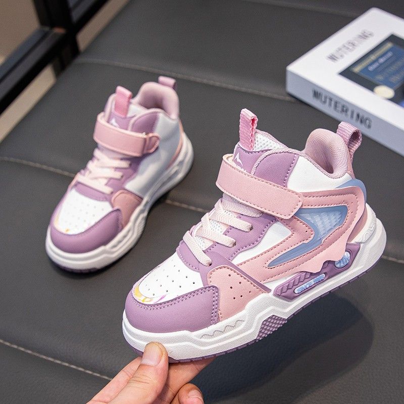 Mother & Kids Children's Shoes Boys' Casual Shoes New Style Student Blue Basketball Shoes Non Slip Sports Shoes For Middle And Large Children Girls_viptrois.com