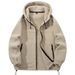 Heavyweight Polar Fleece Hoodie – Unisex Outdoor Pullover With Thermal Lining (Green/Black/Khaki, S-3XL)_viptrois.com