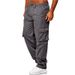 2025 Men's Casual Multi-Pocket Loose Straight Work Outdoor Fitness Pants_viptrois.com