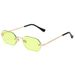 S31454 Square Sunglasses For Women – Trendy Fluorescent Green Small Frame, Internet Celebrity Style_viptrois.com